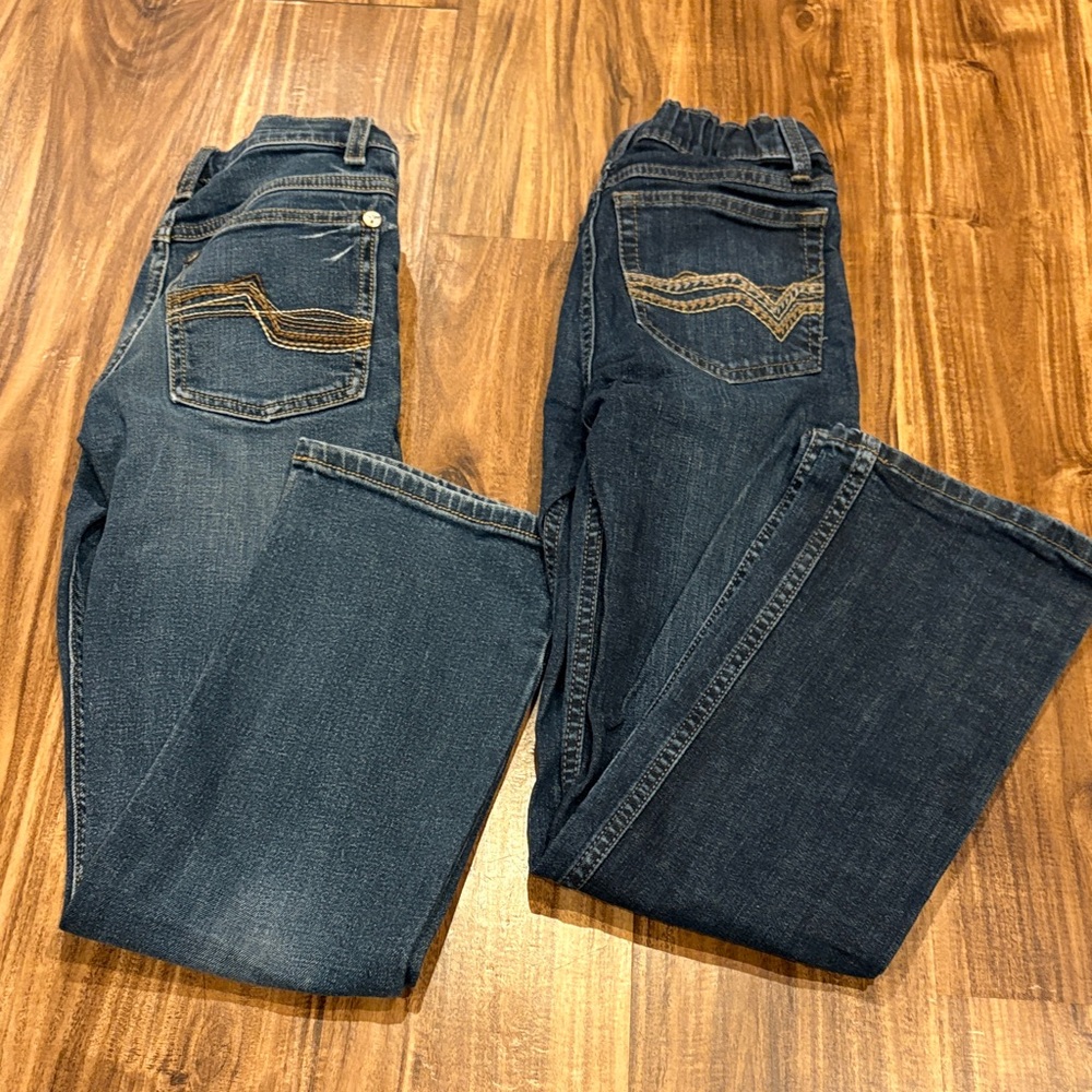 Wrangler Kids' Deep Blue Denim Jeans - 11 Slim